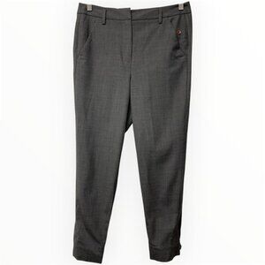 Kit and Ace Charcoal Cropped Pants size 4 Wool Cashmere Silk